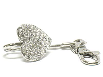 Crystal dense heart deco key finder