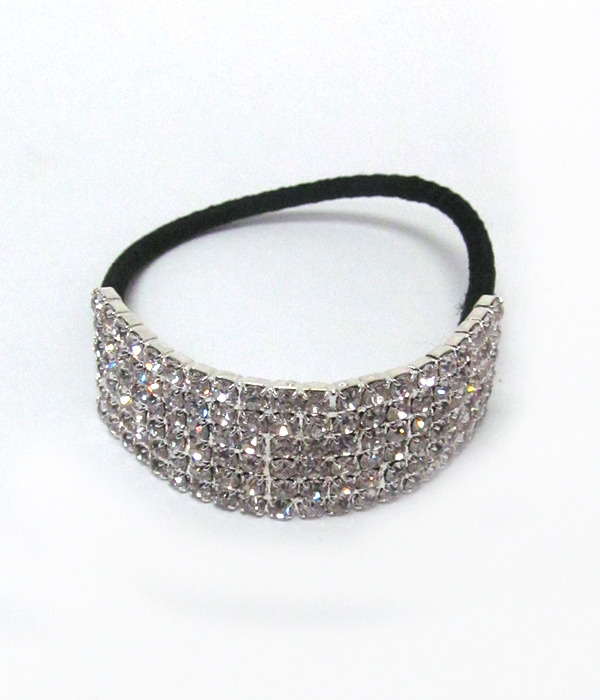 Rhinestone ponttail holder