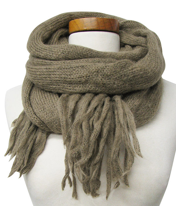 100% polyester muffler style scarf