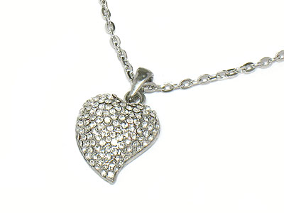 Crystal heart necklace