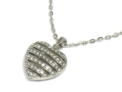 Crystal heart necklace