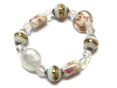 Italian glass stretch bracelet