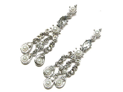 Austrian crystal chandelier earring