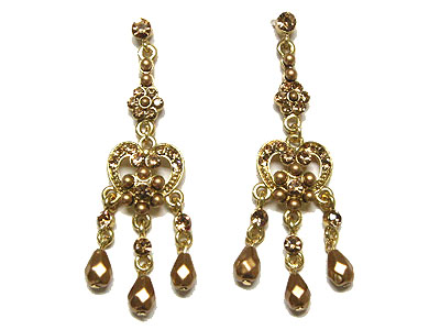 Austrian crystal chandelier earring