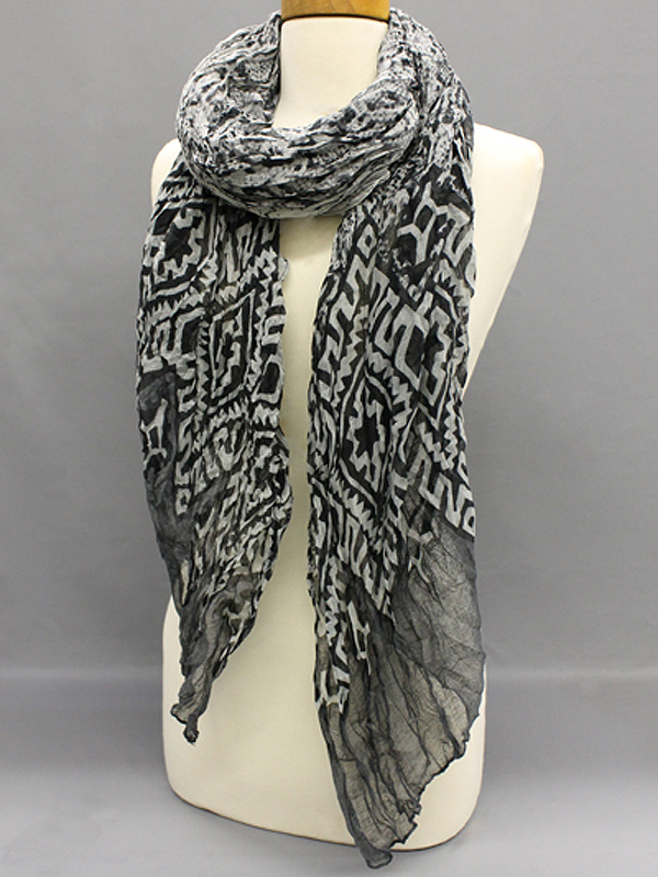 100% polyester python pattern scarf