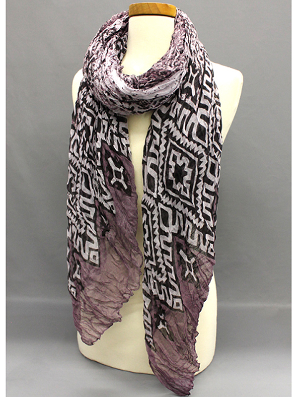 100% polyester python pattern scarf