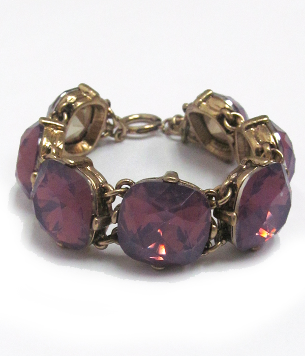 Catherine popesco inspired crystals link bracelet 