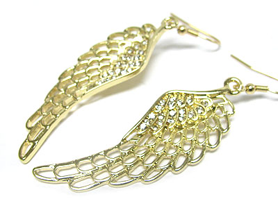 Stal stud angel wing earring