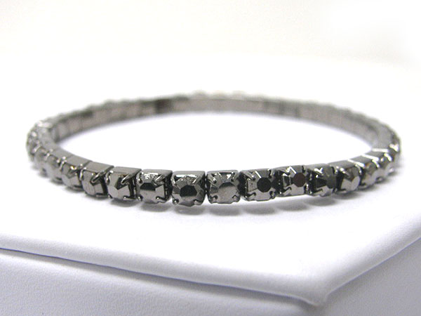 1 row hematite stone stretch bracelet