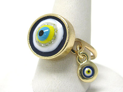 Dual eveil eye  adjustable ring