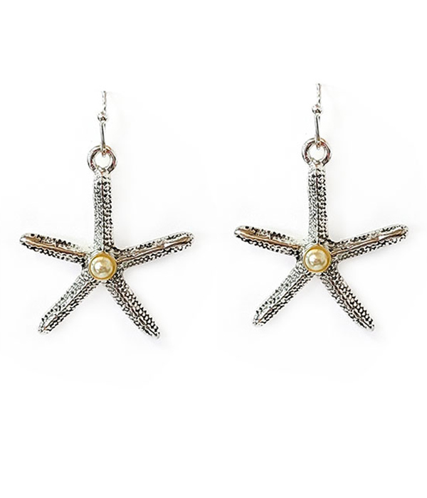 Sealife theme starfish earring