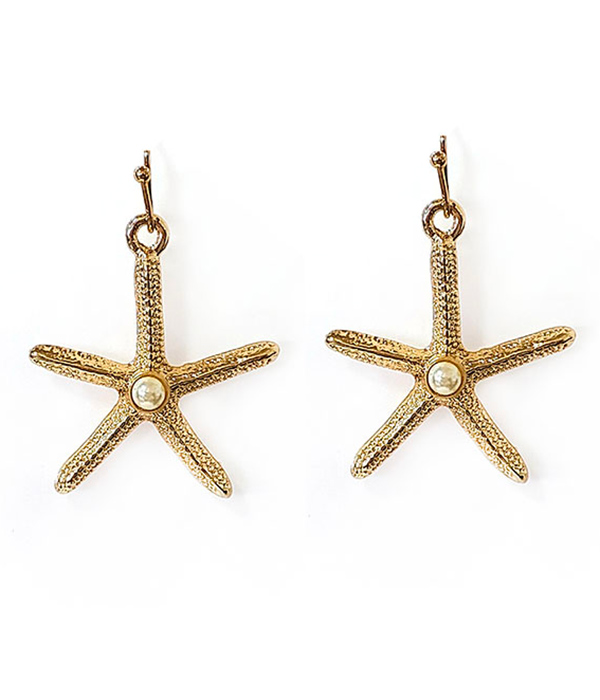 Sealife theme starfish earring