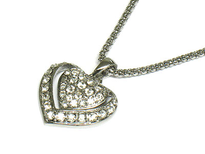 Crystal heart necklace