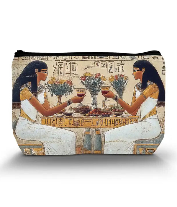 Egypt theme cosmetic makeup bag